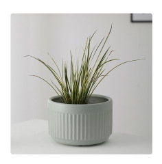 3PCS set texured ceramic pots for plants in matte color