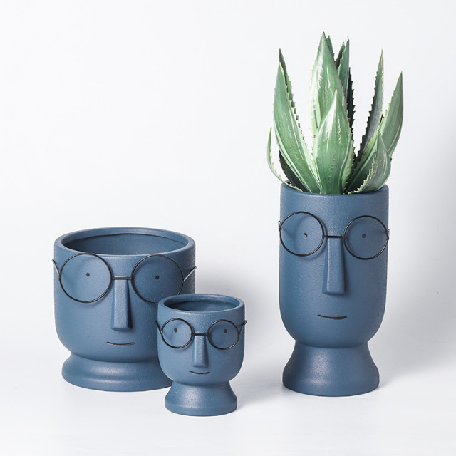 JYW004 Head design cement plant pots