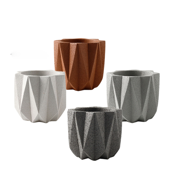 JYW003 Best selling nordic style cement pots with sands effect