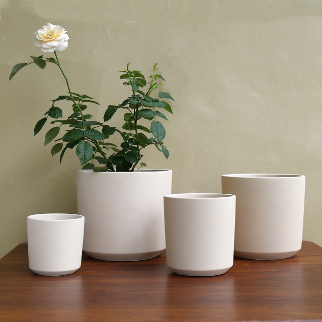 JL9001 Classic designed pastel colors cement pots and planters