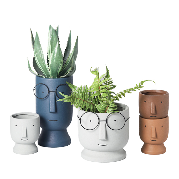 JYW004 Head design cement plant pots