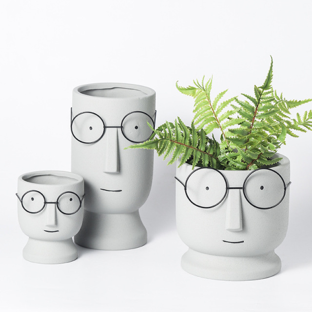 JYW004 Head design cement plant pots