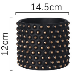 JYW028 Embossed dots cement plant pots