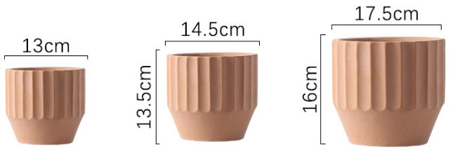 JYW036 Nordic design cement planter with speckle finish