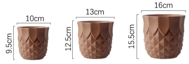 JYW031 Cement plant pot with engraving pattern