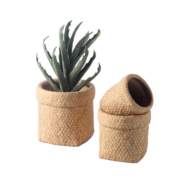 JYW034 Basket designed cement plant pots