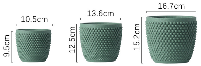 JYW030 Embossed design cement planters