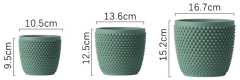 JYW030 Embossed design cement planters