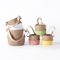 JYW017 Hanging cement planter with rope