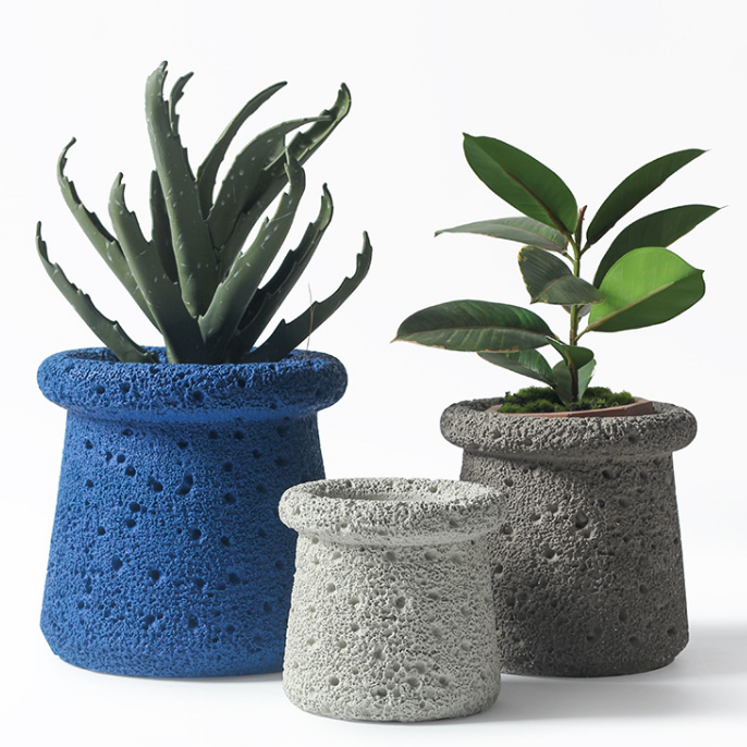 JYW100 Sponge finish cement plant pots
