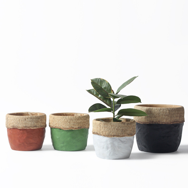 JYW103 Unique design garden concrete planter pots