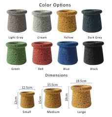 JYW100 Sponge finish cement plant pots