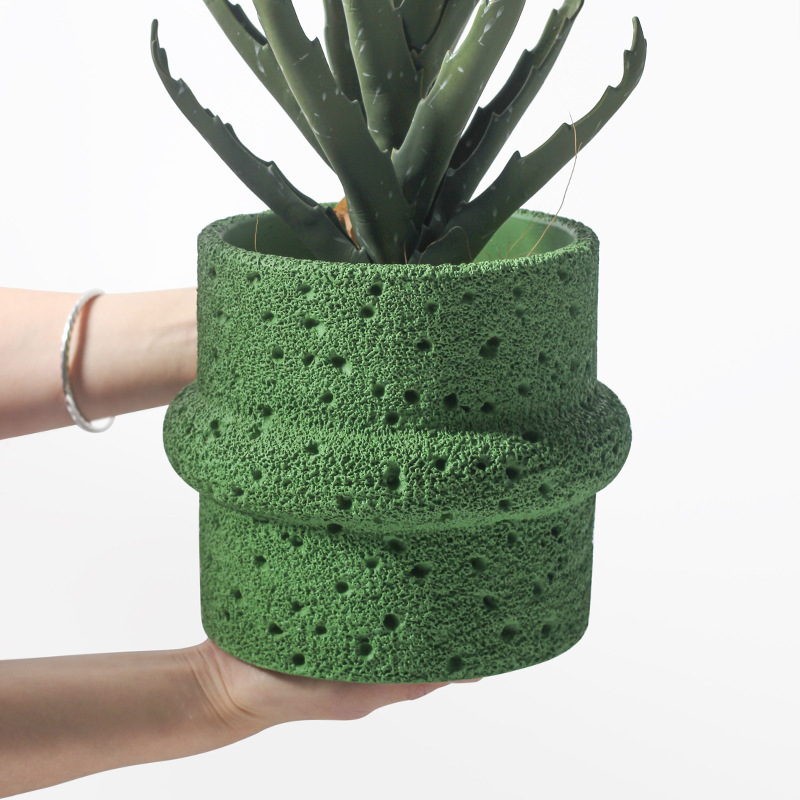 JYW101 Unique cement pot with sponge effect