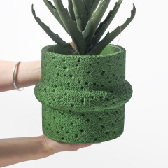 JYW101 Unique cement pot with sponge effect