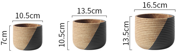 JYW113 Textured cement planter with dual colors