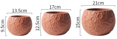 JYW115 Ball shaped cement planter pot