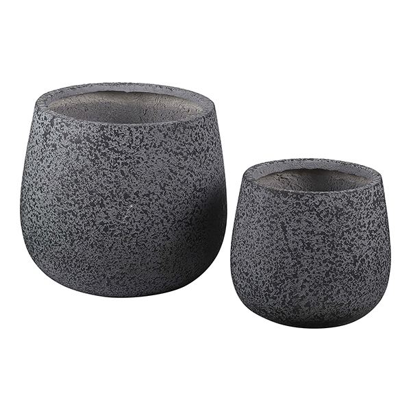 JLFX126913 Best Selling matte round fiber clay planters