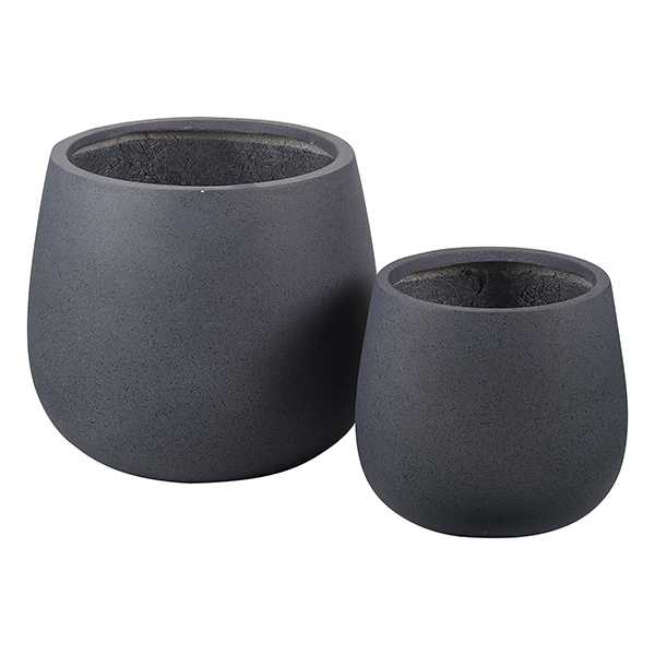 JLFX126913 Best Selling matte round fiber clay planters