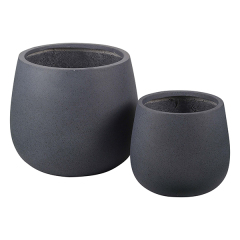 JLFX126913 Best Selling matte round fiber clay planters