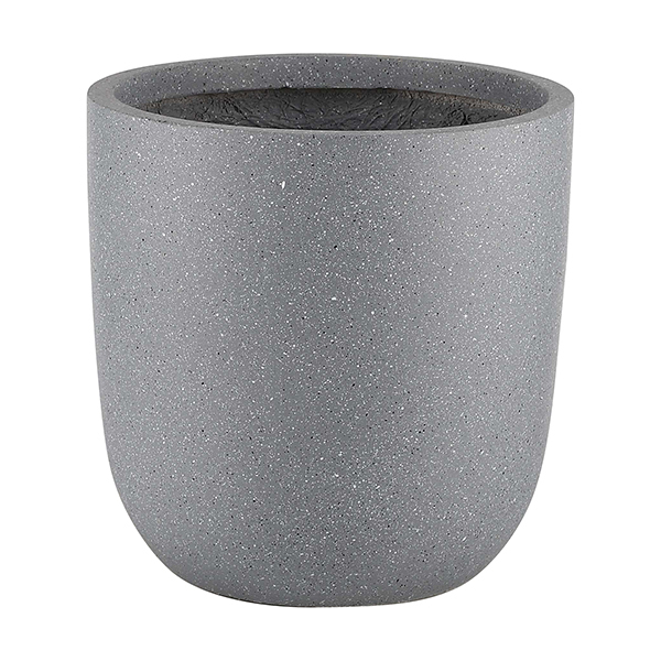 JLFX126916 Speckle finish large fiberclay planter pots grey