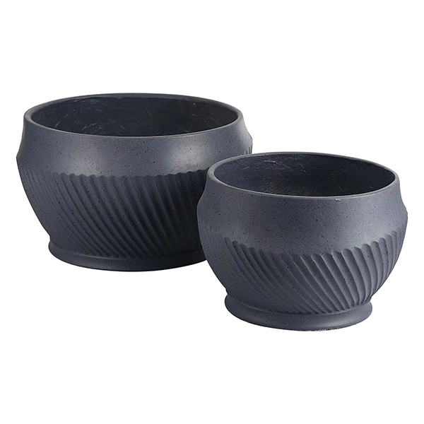 JLFX126912 Dark Grey fiberclay flower pots
