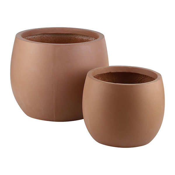 JYW126914-1 Round garden fiberclay planters