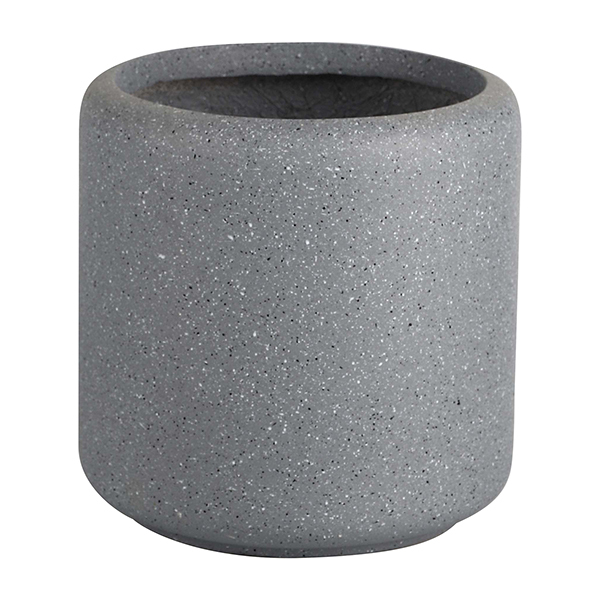JLFX126917 Cylinder shape fiberclay planters grey