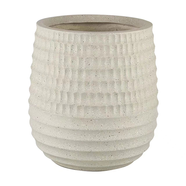 JLFX126908 Textured large size fiberclay planter pots