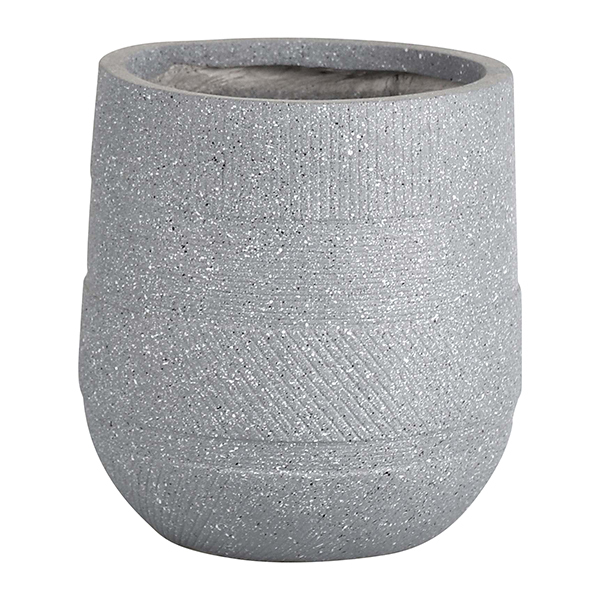 JLFX126909 Grey fiberclay planter pots for outdoor use
