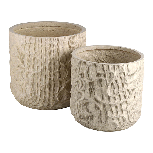 JLFX126905 Hot sale Garden large size fiberclay planters