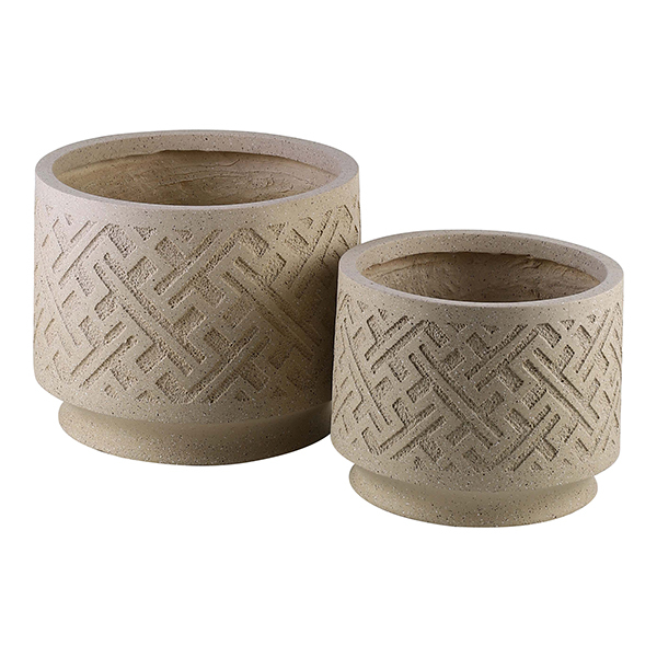 JLFX126906 Geometry design fiberclay garden planters
