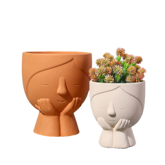 JLXL0117 Head design terrocatta planter pots