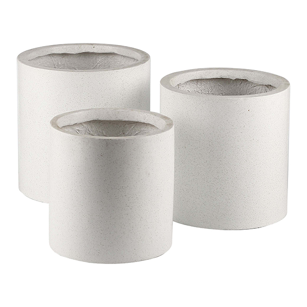 JLFX126921 Classic cylinder fiberlay planter pots
