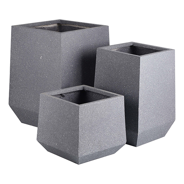 JLFX126926 Trapezoide fiberclay planters for indoor and outdoor use