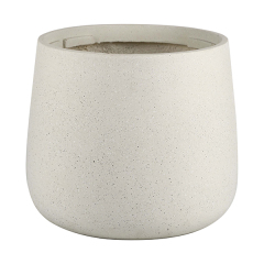 JLFX126922 Hot sale round large size matte color fiberlcay planter pots
