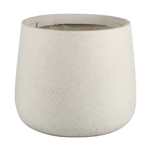 JLFX126922 Hot sale round large size matte color fiberlcay planter pots