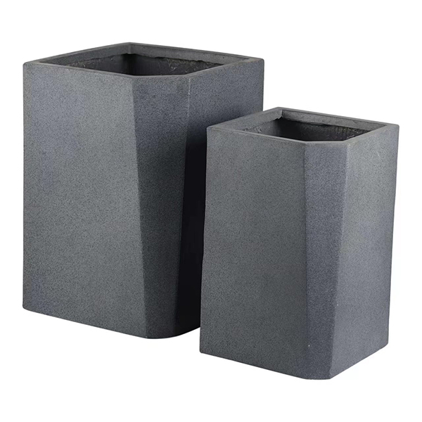 JLFX126928 Geometric large size fiberclay planter pots