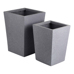 JLFX126927 Square taper outdoor fiberclay planters