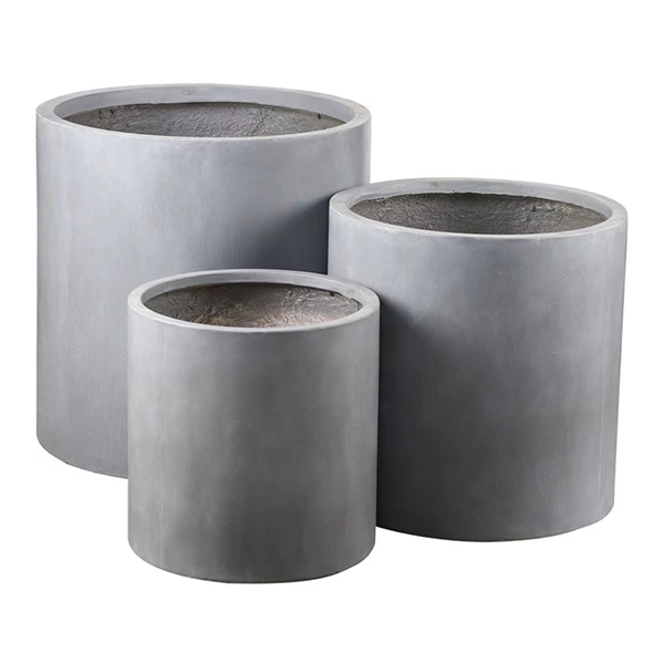 JLFX126921 Classic cylinder fiberlay planter pots