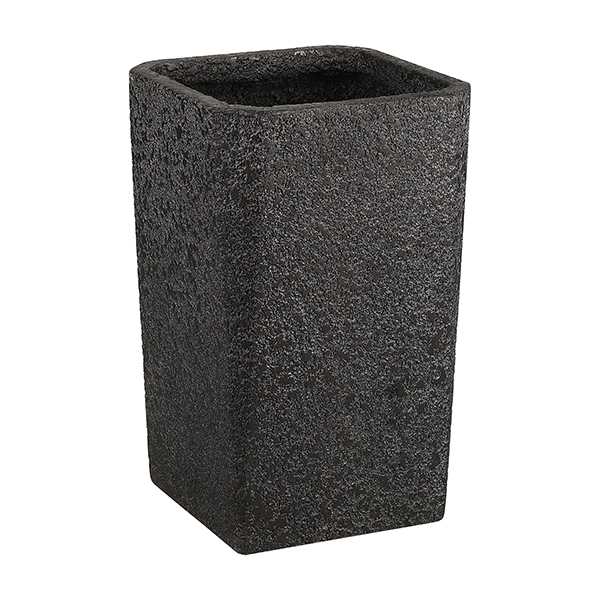 JLFX126929 Taper square textured fiberclay planter