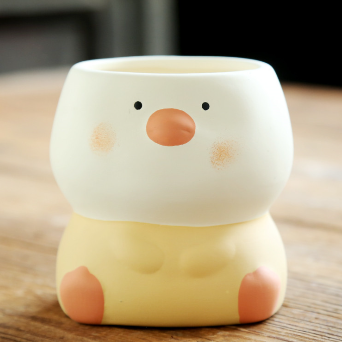 JLSG3329 Pengium animal ceramic succulent pots