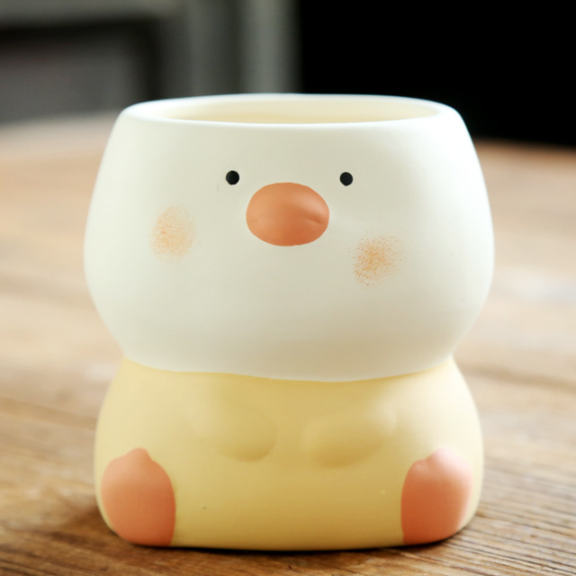 JLSG3329 Pengium animal ceramic succulent pots