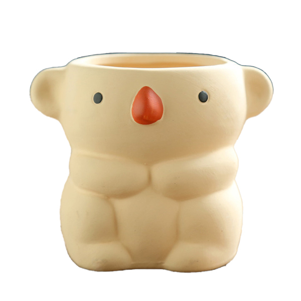 JLSG3318 Koala design animal ceramic succulent pot