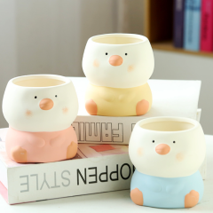 JLSG3329 Pengium animal ceramic succulent pots