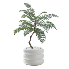 JLYF3912 Hot sell matte white glazed small ceramic plant pot