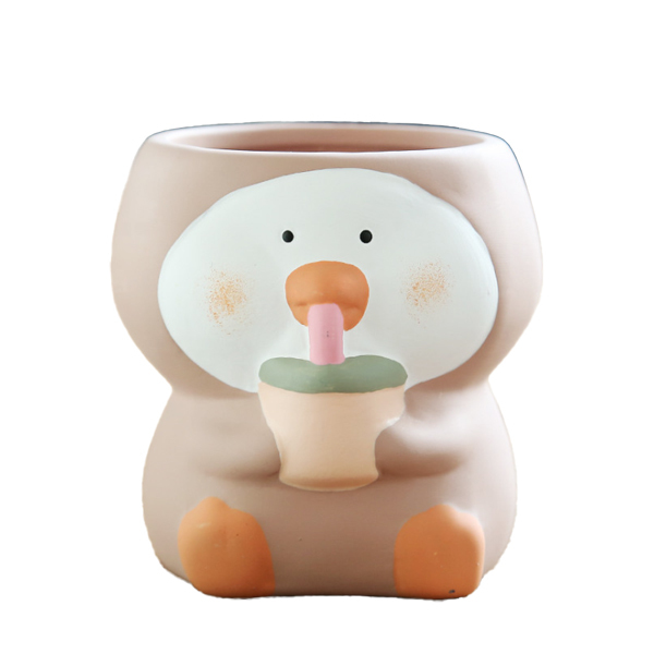 JLSG3328 Snowman baby ceramic succulent pot