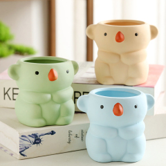 JLSG3318 Koala design animal ceramic succulent pot