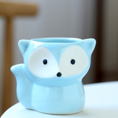 JLSG3319 Fox Animal mini ceramic succulent planters