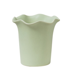 JLYF3908 Floral design matte glazed ceramic plant pot