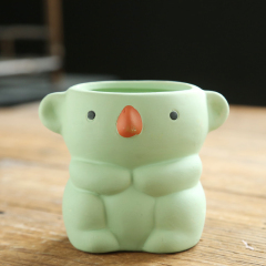 JLSG3318 Koala design animal ceramic succulent pot